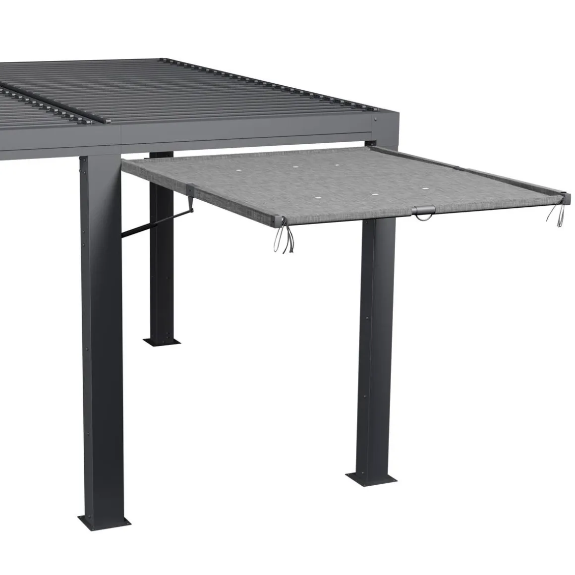 Auvent pour pergola bioclimatique MAJAÉ Granit