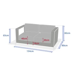 Canapé de jardin ALLURE Avoine / Beige Zébrano