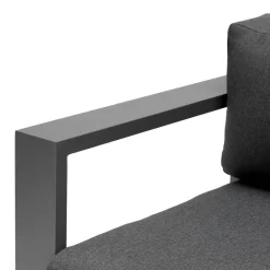 Canapé de jardin ALLURE Graphite & Gris zebrano