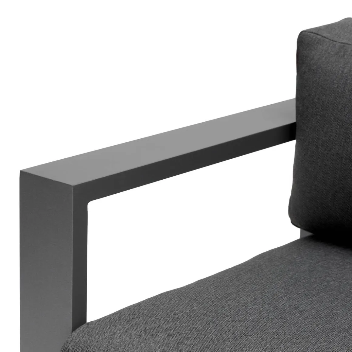 Canapé de jardin ALLURE Graphite & Gris zebrano