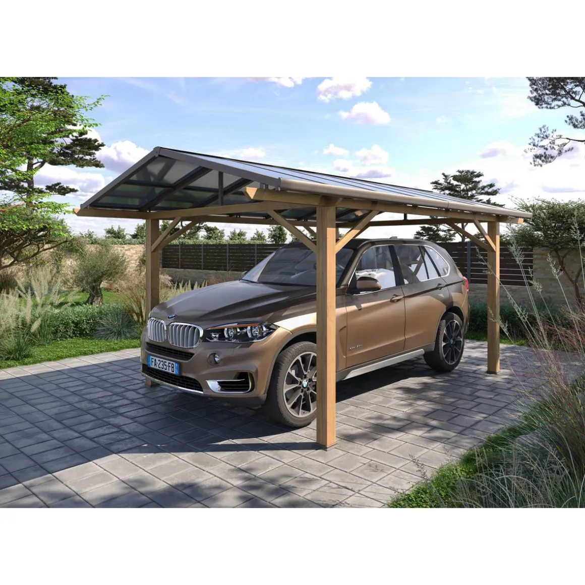 Carport BELIZE Miel
