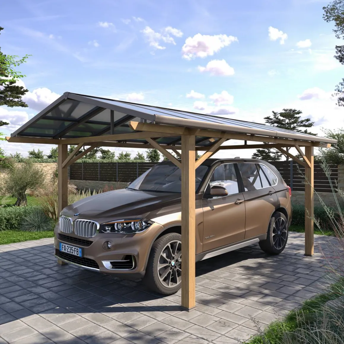 Carport BELIZE Miel