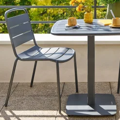 Chaise de jardin empilable ALEGORIA Graphite
