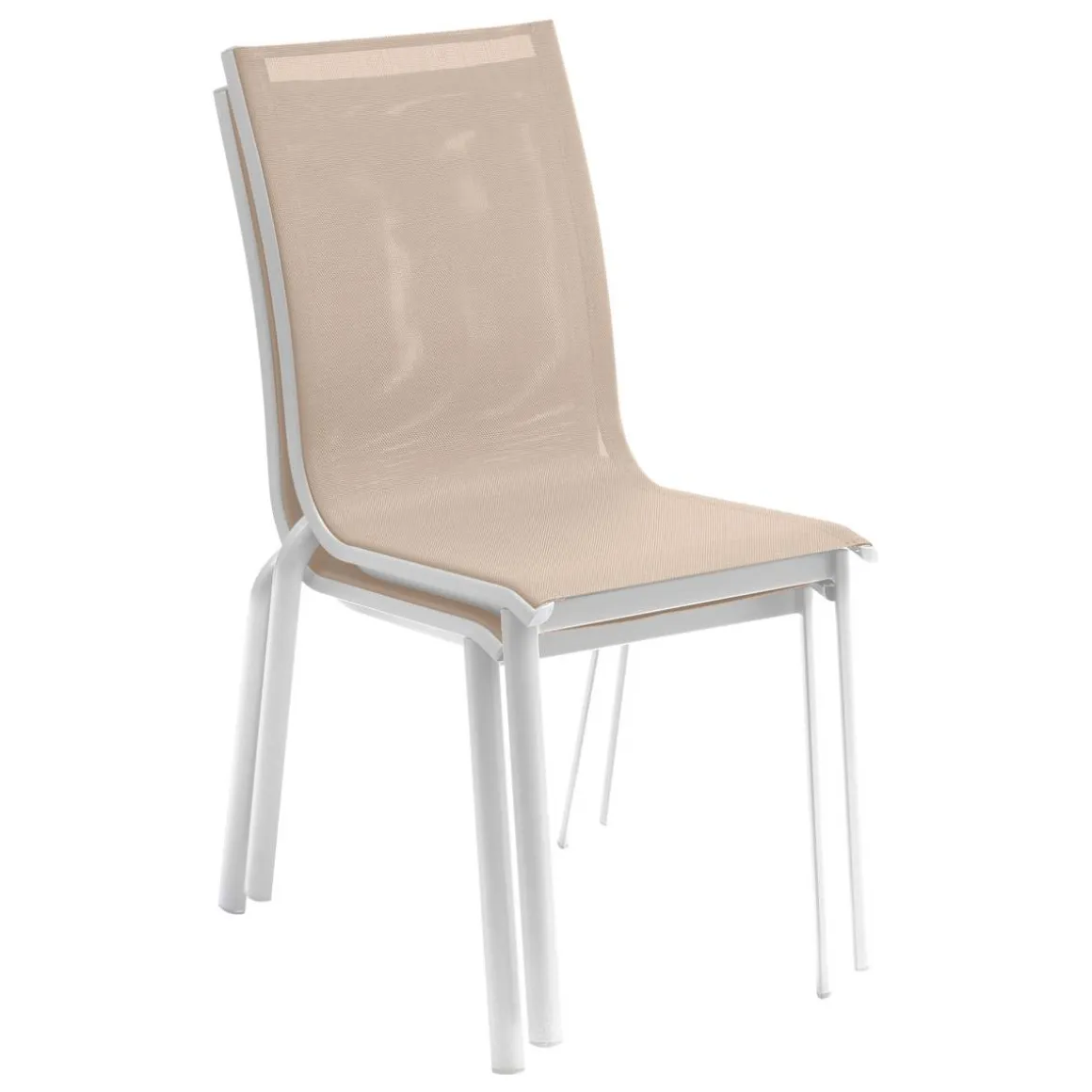 Chaise de jardin empilable AXANT Lin & Blanc
