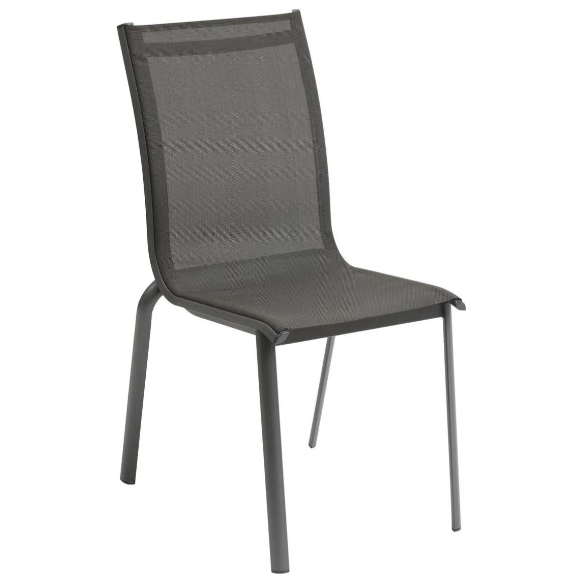 Chaise de jardin empilable AXANT Anthracite & Graphite