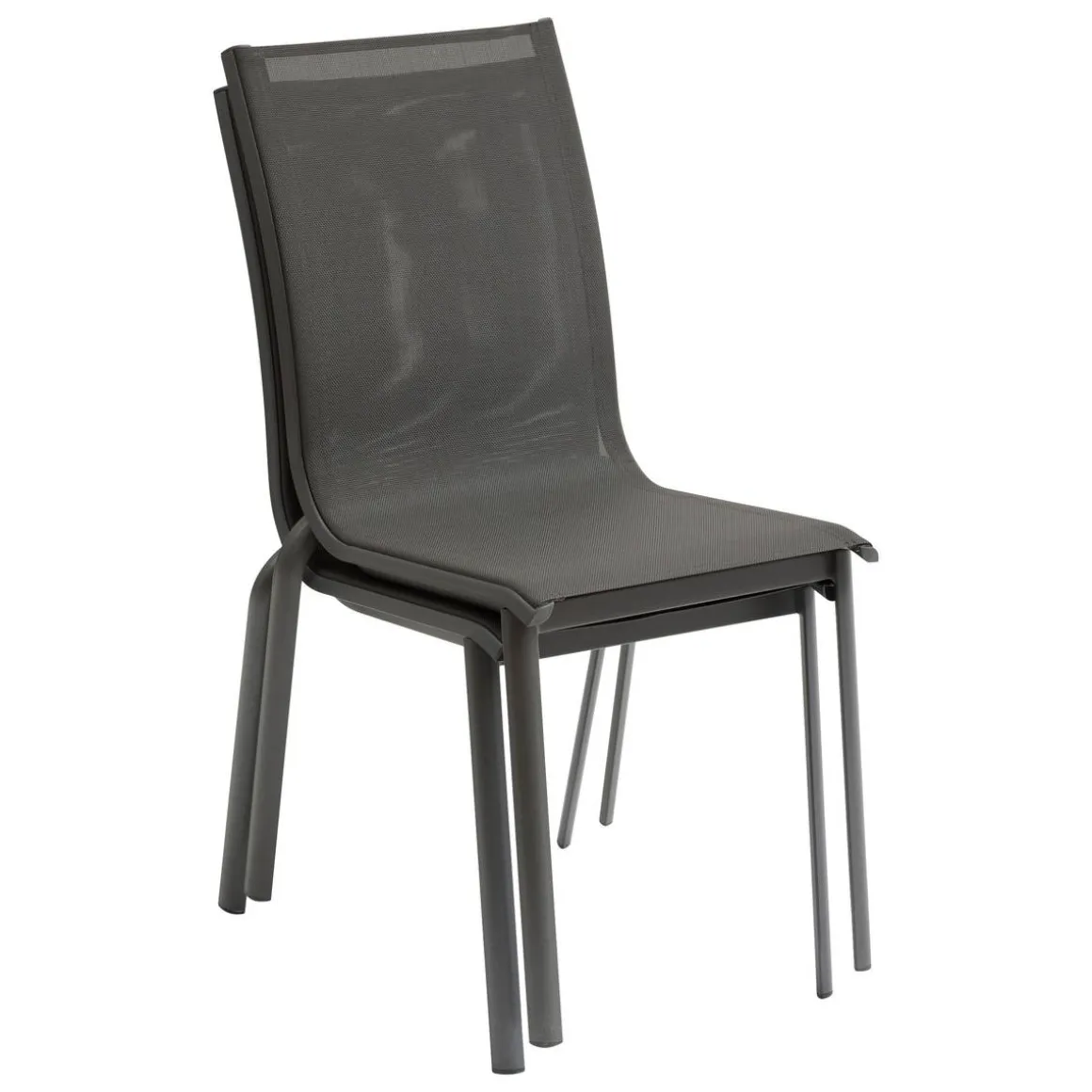 Chaise de jardin empilable AXANT Anthracite & Graphite