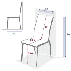 Chaise de jardin empilable AXANT Lin & Argile