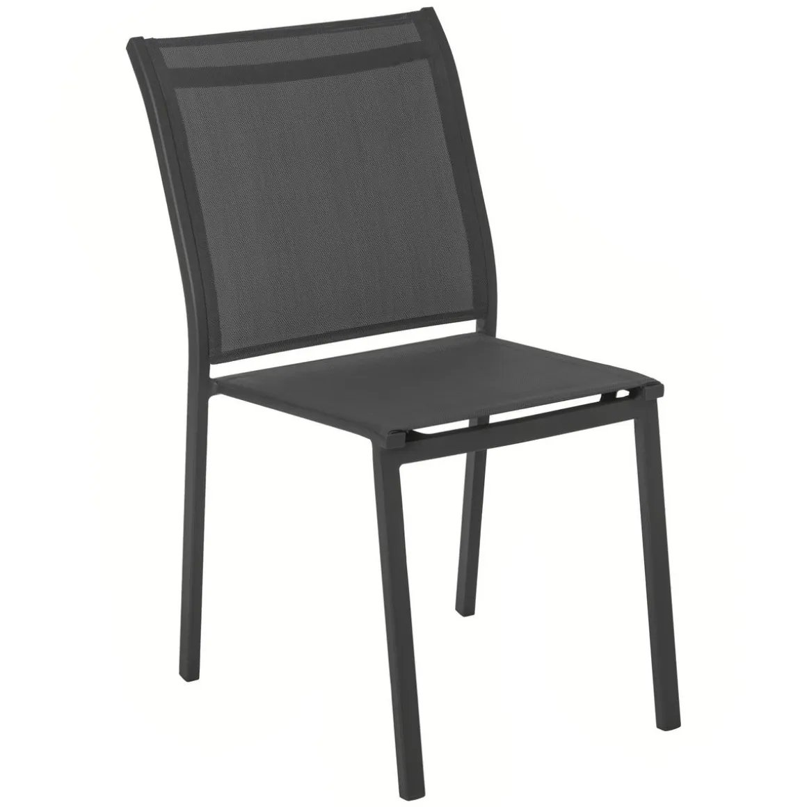 Chaise de jardin empilable ESSENTIA Anthracite & Graphite