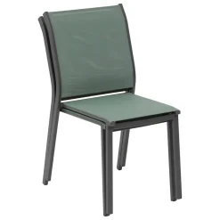Chaise de jardin empilable ESSENTIA Vert olive & Graphite