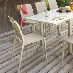 Chaise de jardin empilable ESSENTIA Lin & Argile
