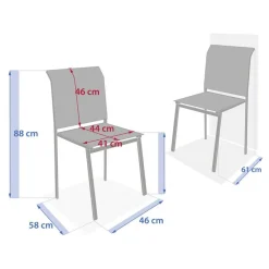 Chaise de jardin ESSENTIA Noisette / Café