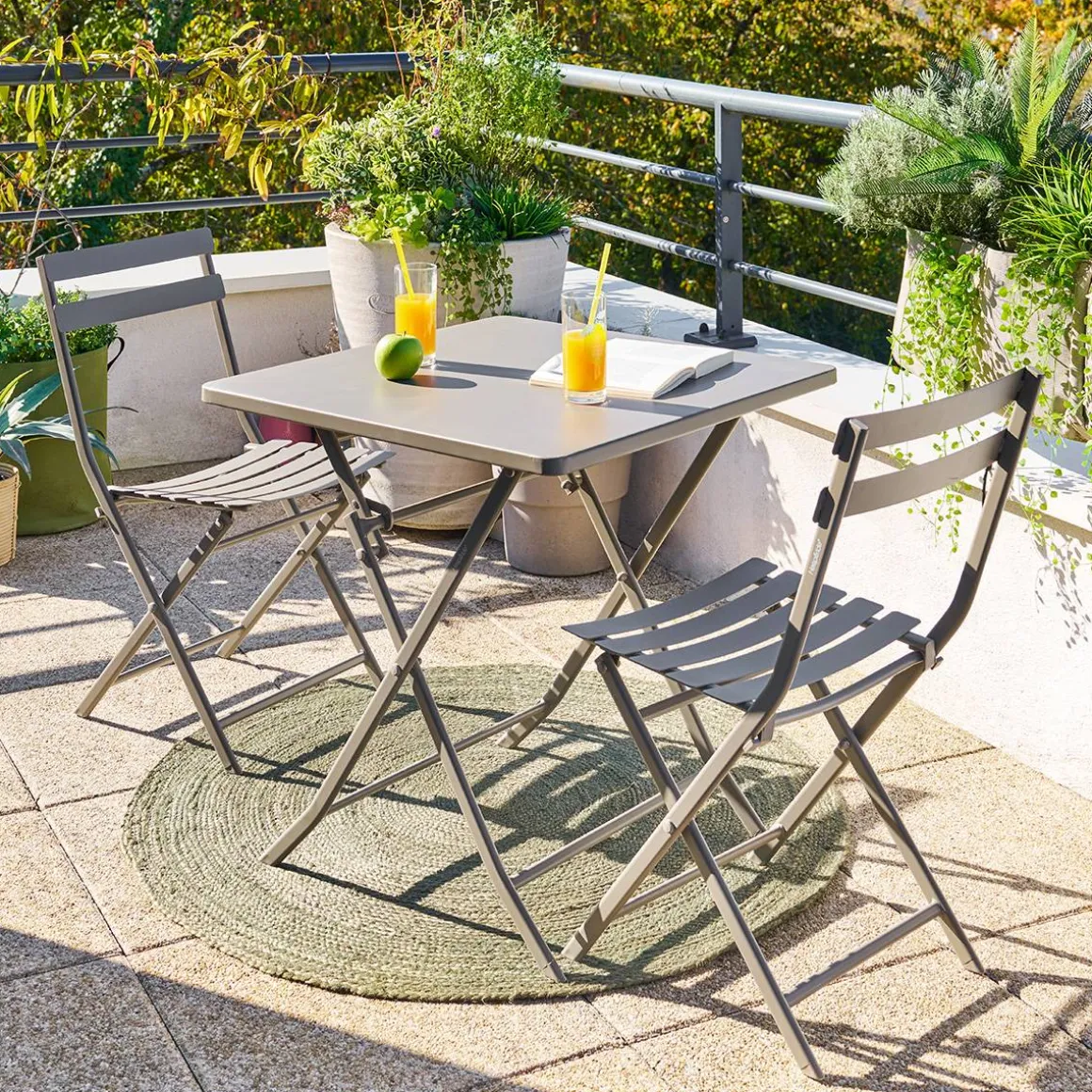 Chaise de jardin pliante GREENSBORO Café