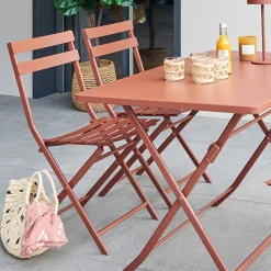 Chaise de jardin pliante GREENSBORO Acajou