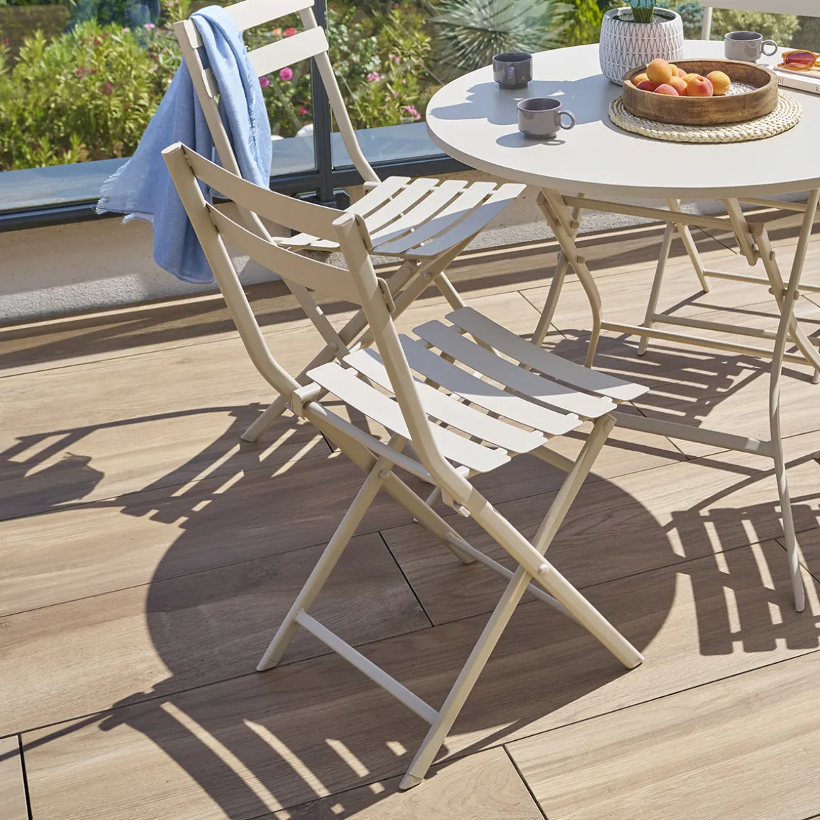 Chaise de jardin pliante GREENSBORO Argile