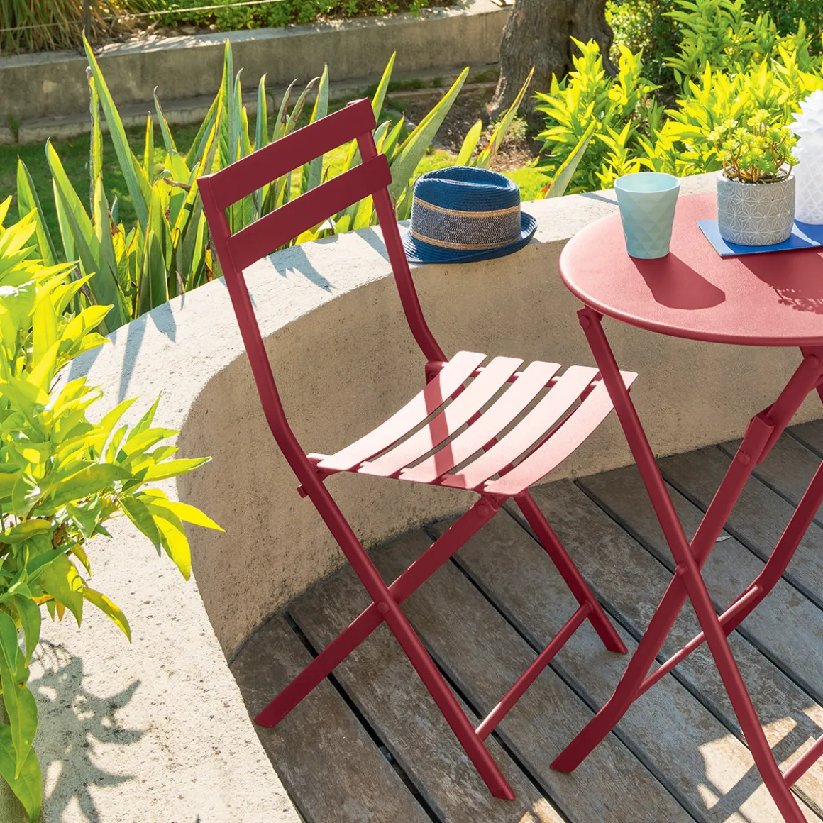 Chaise de jardin pliante GREENSBORO Grenade
