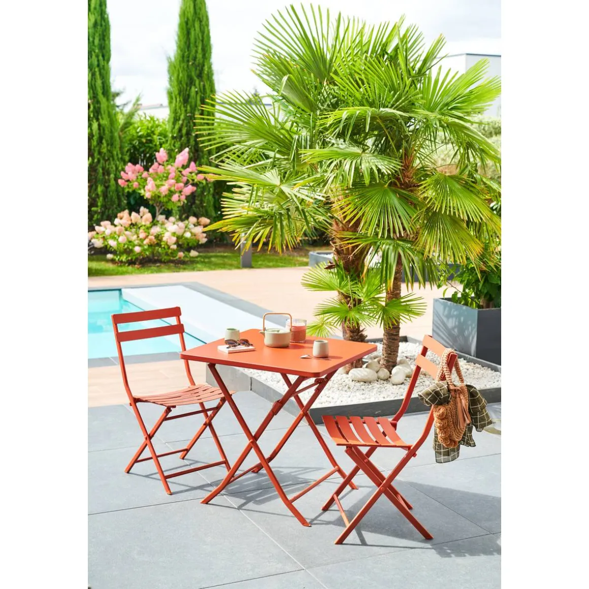 Chaise de jardin pliante GREENSBORO Ambre