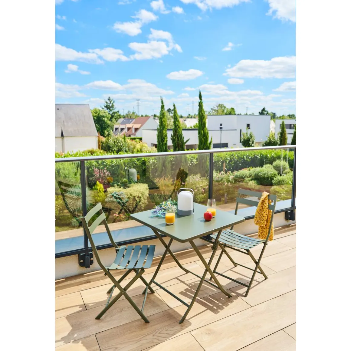 Chaise de jardin pliante GREENSBORO Vert laurier