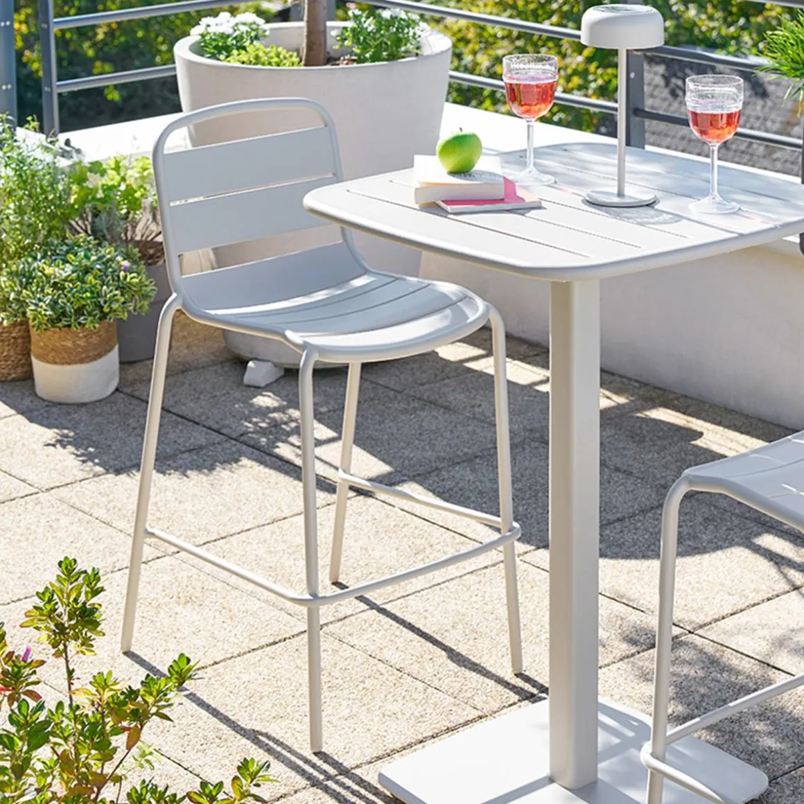 Chaise haute de jardin ALEGORIA Argile