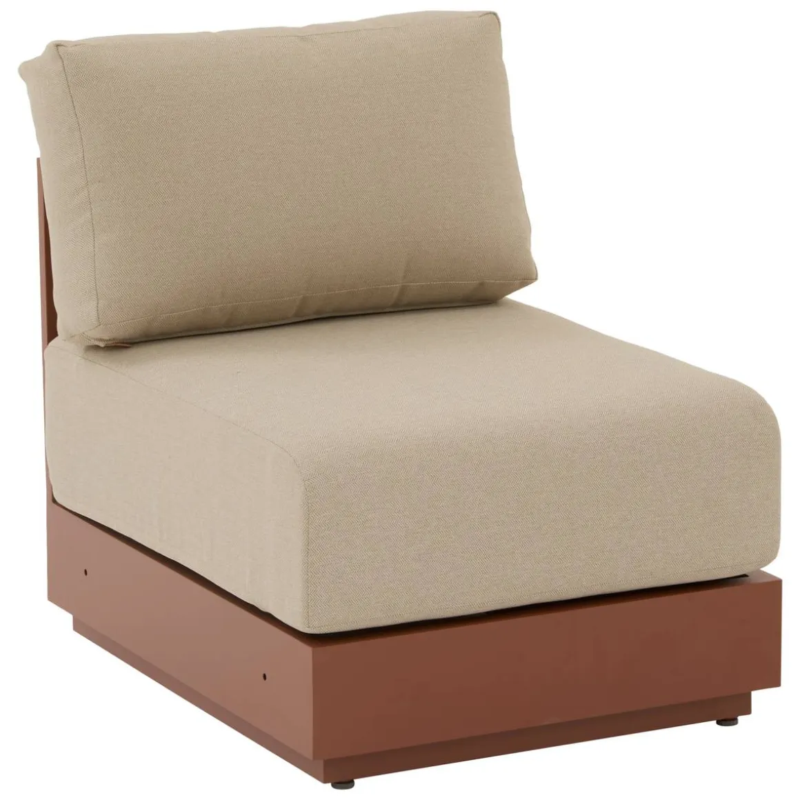 Chauffeuse de jardin ALLURE Beige / Acajou