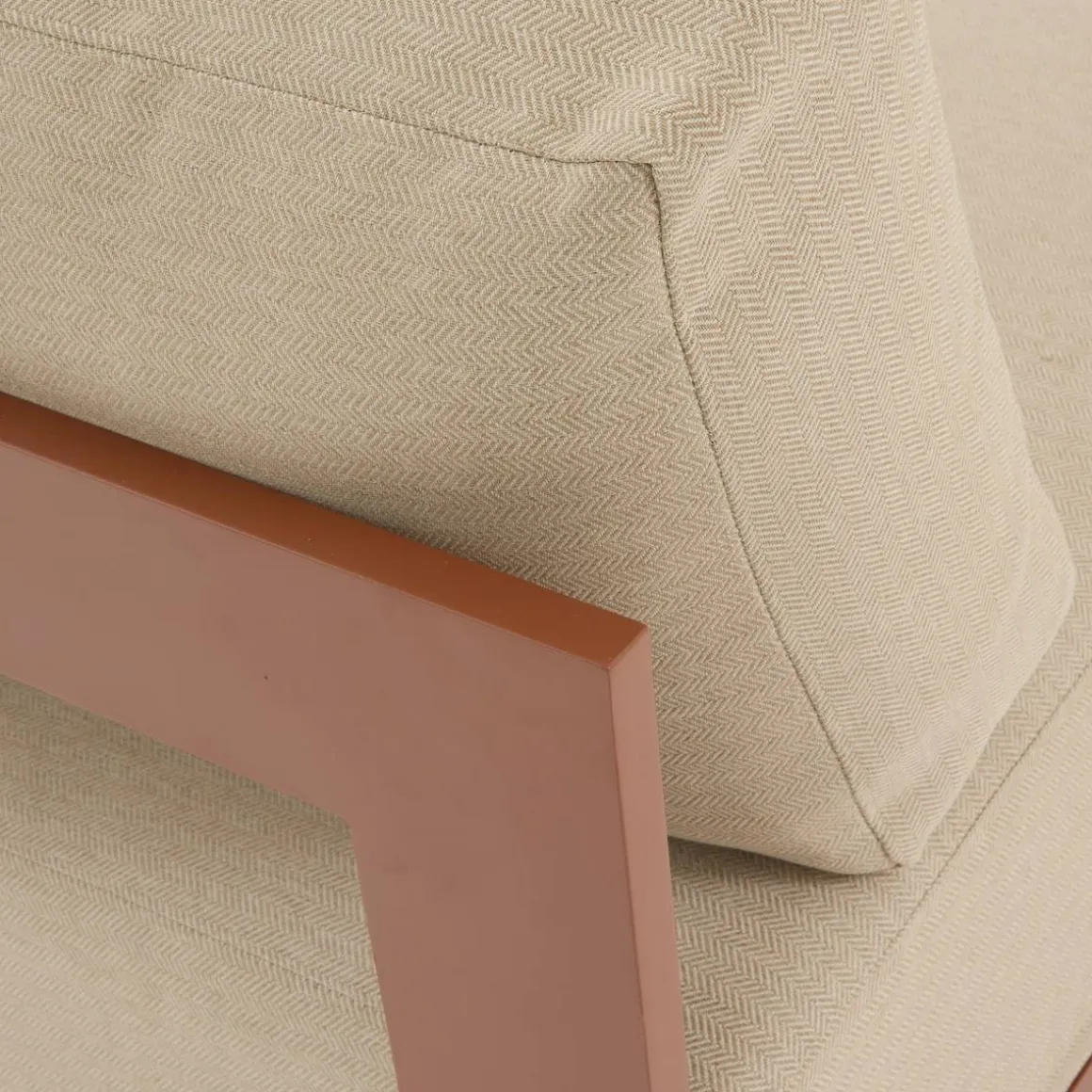 Chauffeuse de jardin ALLURE Beige / Acajou