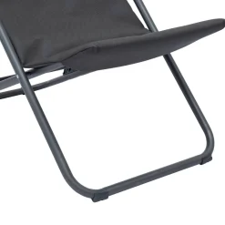 Chilienne de jardin empilable pliable MIRAEL Anthracite / Graphite