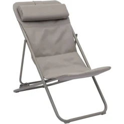 Chilienne de jardin empilable pliable MIRAEL Noisette / Café