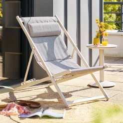 Chilienne de jardin pliable LUNIVIA Argile