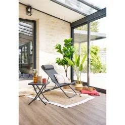 Chilienne de jardin pliante JUBBA Anthracite & Graphite