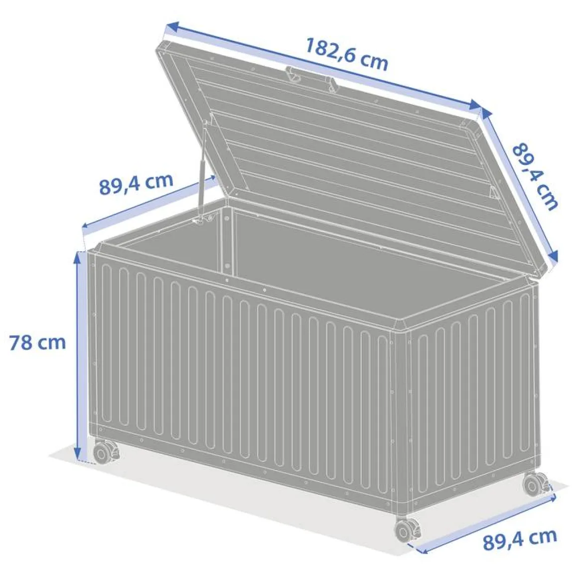 Coffre de rangement EDENIO Argile