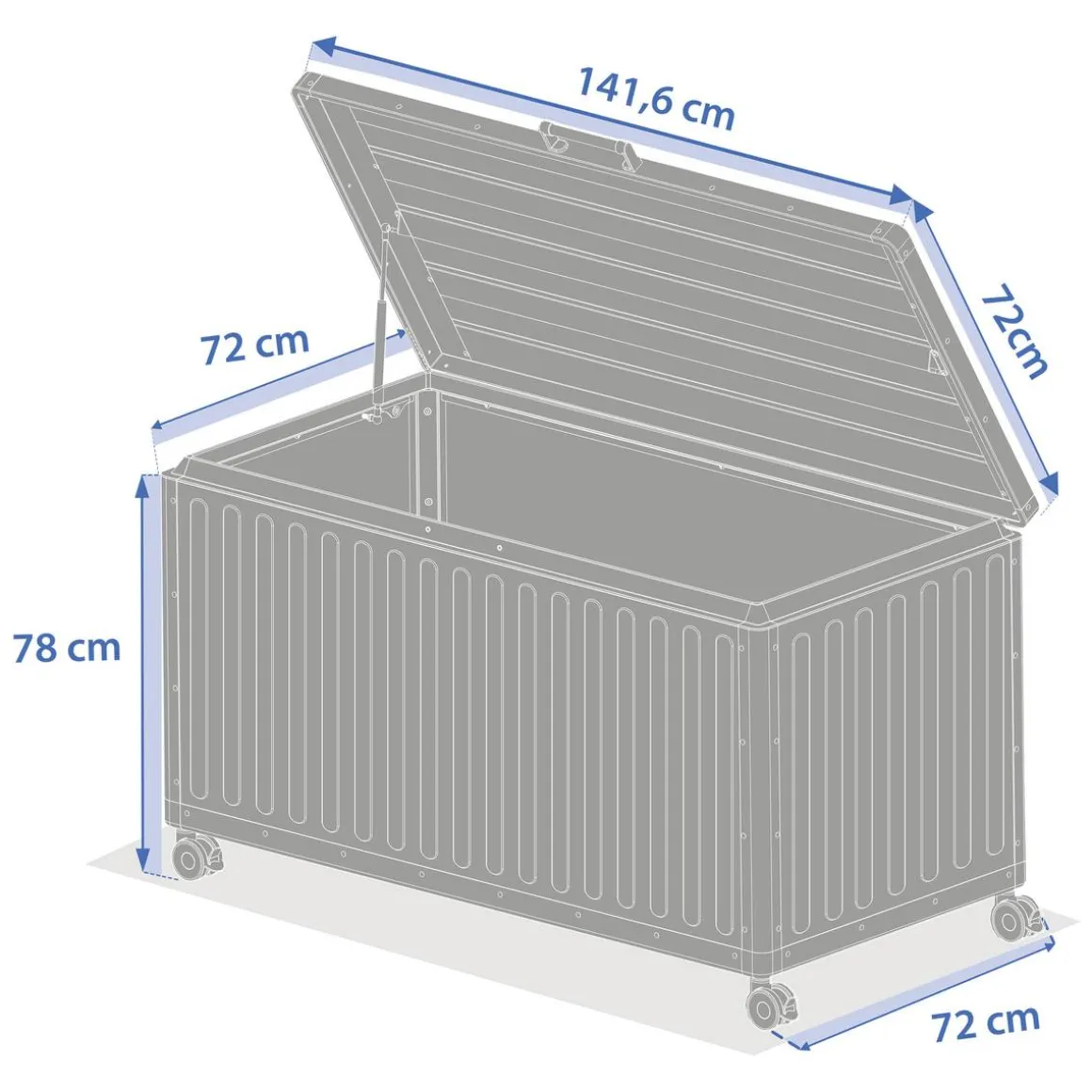 Coffre de rangement EDENIO Argile
