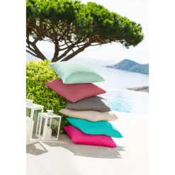 Coussin déco d'extérieur KORAI Ardoise