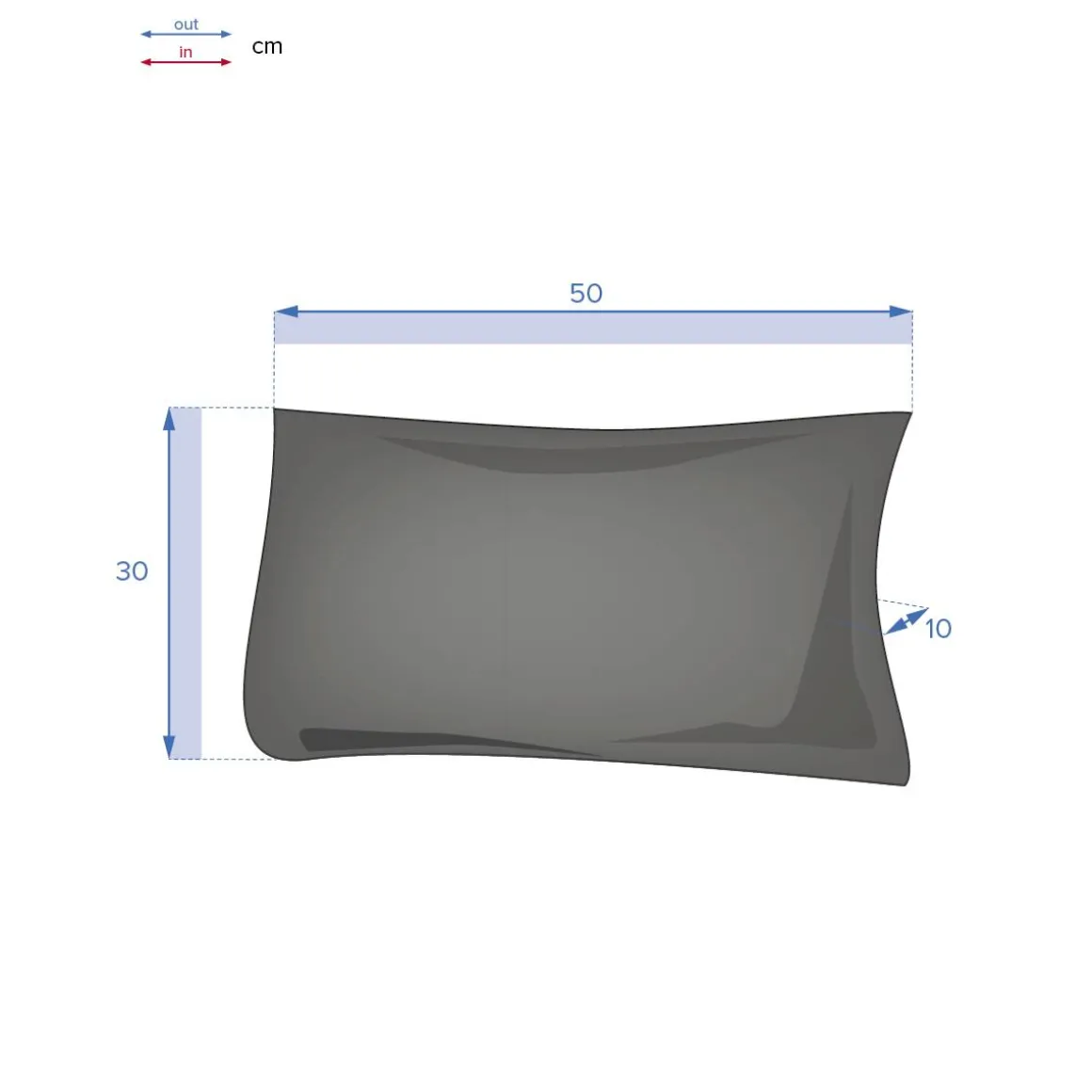 Coussin déco d'extérieur KORAI Bleu canard