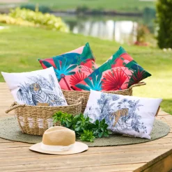 Coussin déco d'extérieur MAORIA motif Jungle