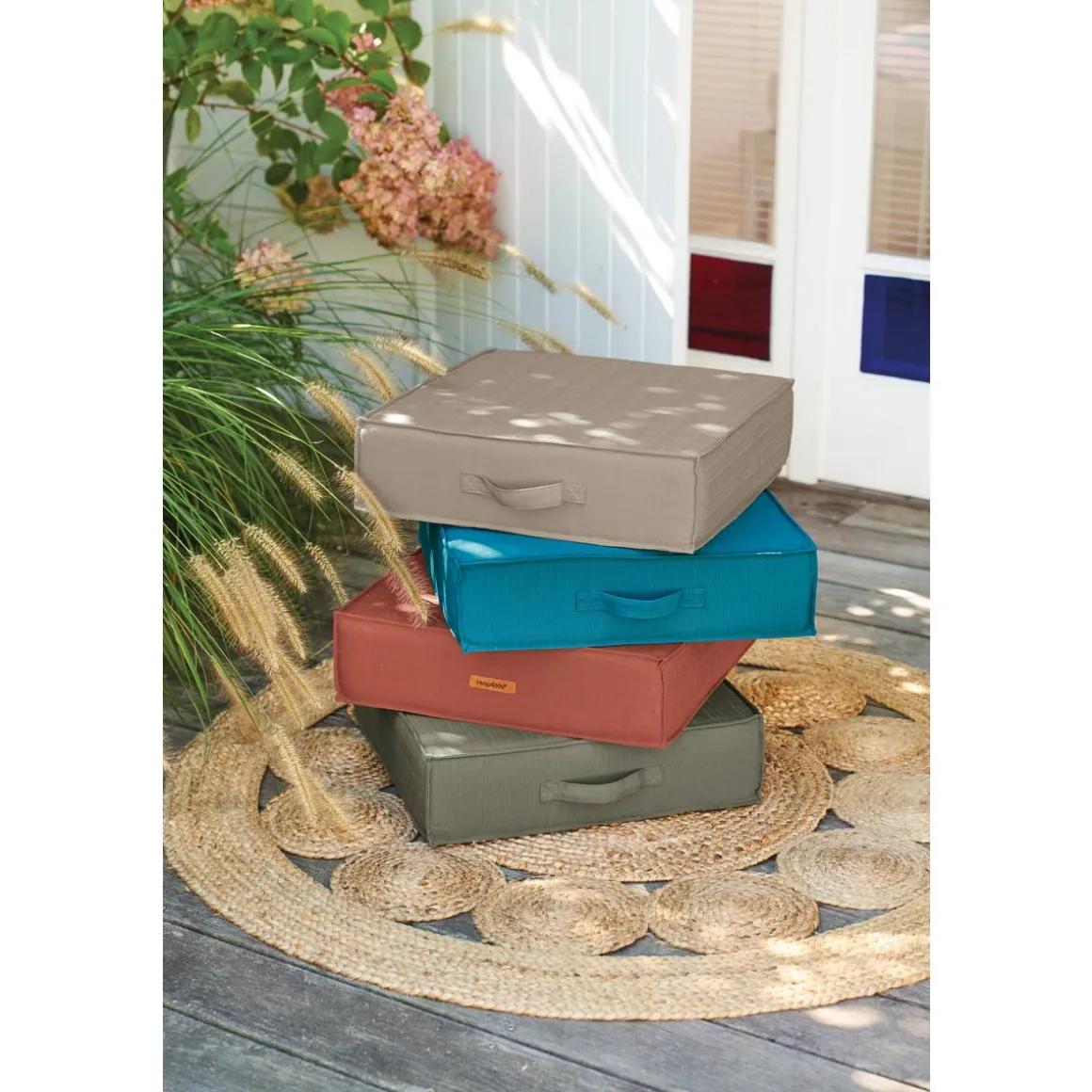 Coussin de sol d'extérieur KORAI Bleu canard
