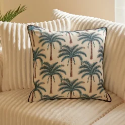 Coussin d'extérieur carré THE PALM RESORT Blanc Chaud