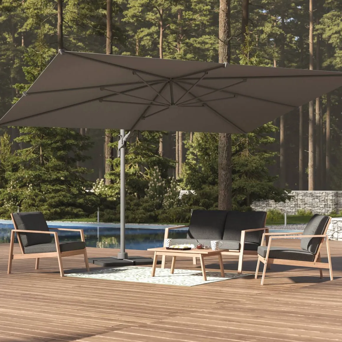 Dalle pour parasol STACIO Noir
