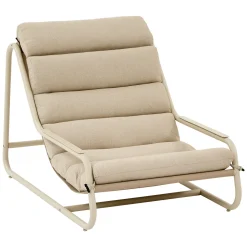 Ensemble fauteuil CELESTAM + table d’appoint SOLETIA Argile