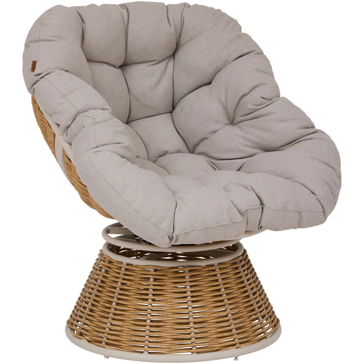Ensemble fauteuil rotatif NYMELY + table d’appoint ALTURIO