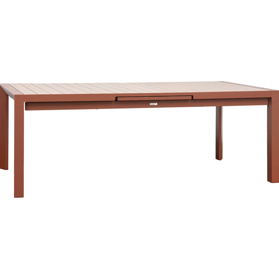 Ensemble table de jardin automatique EVASION + 10 fauteuils ESSENTIA Miel & Acajou