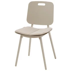 Ensemble table de jardin carrée + 2 chaises TERZANO Argile