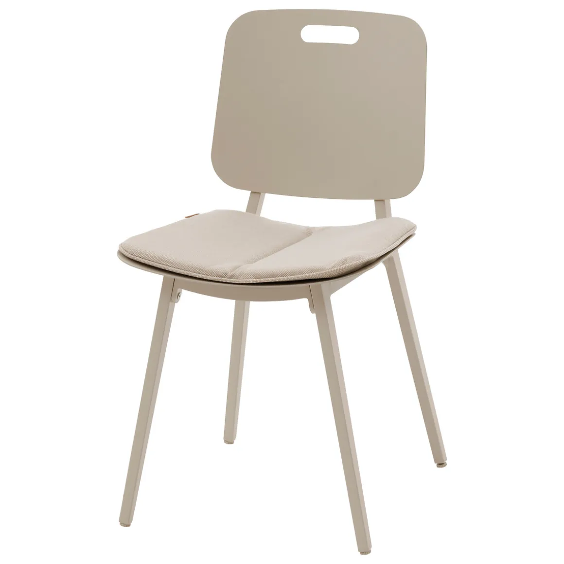 Ensemble table de jardin carrée + 2 chaises TERZANO Argile
