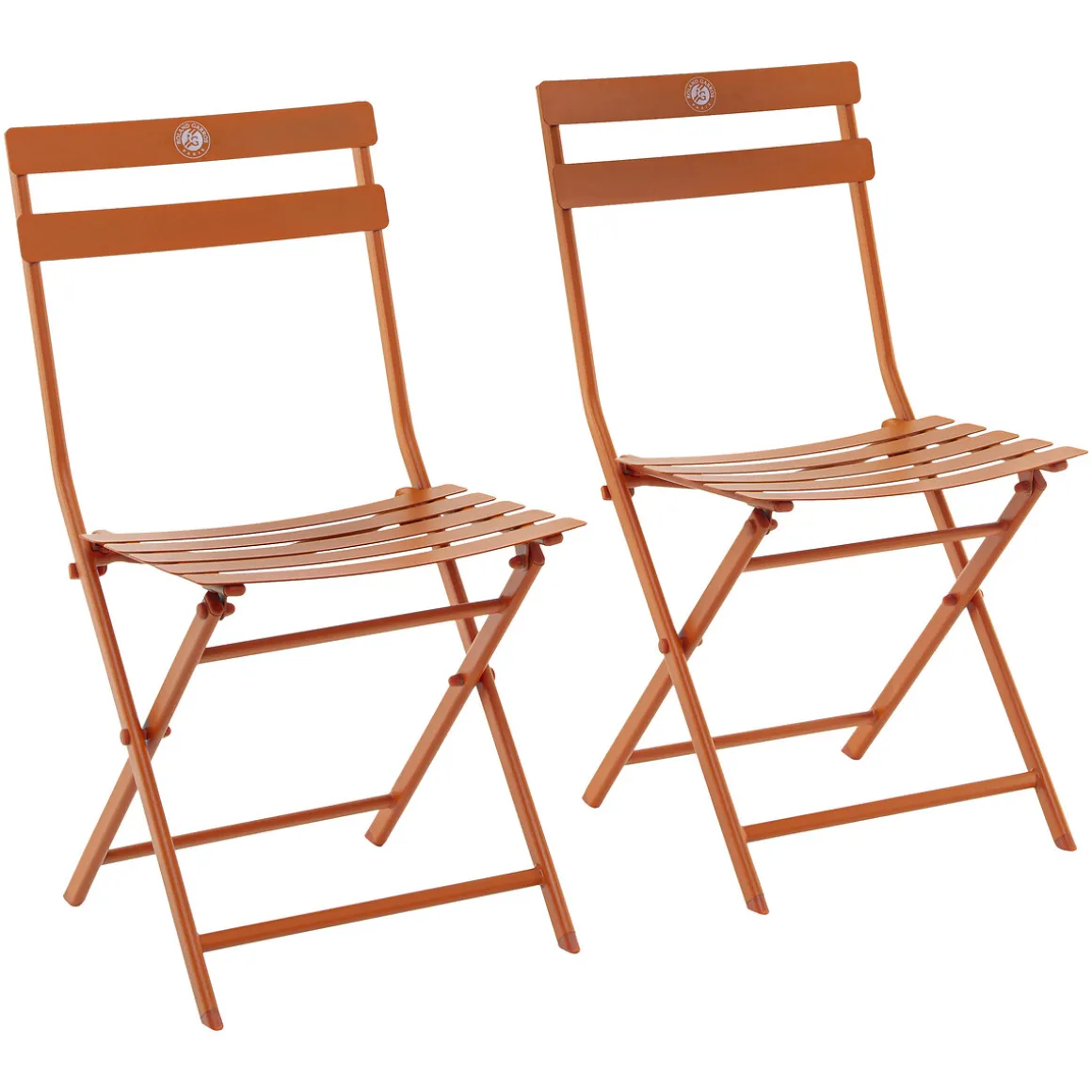 Ensemble table de jardin + 2 chaises GREENSBORO Roland-Garros Terre Battue
