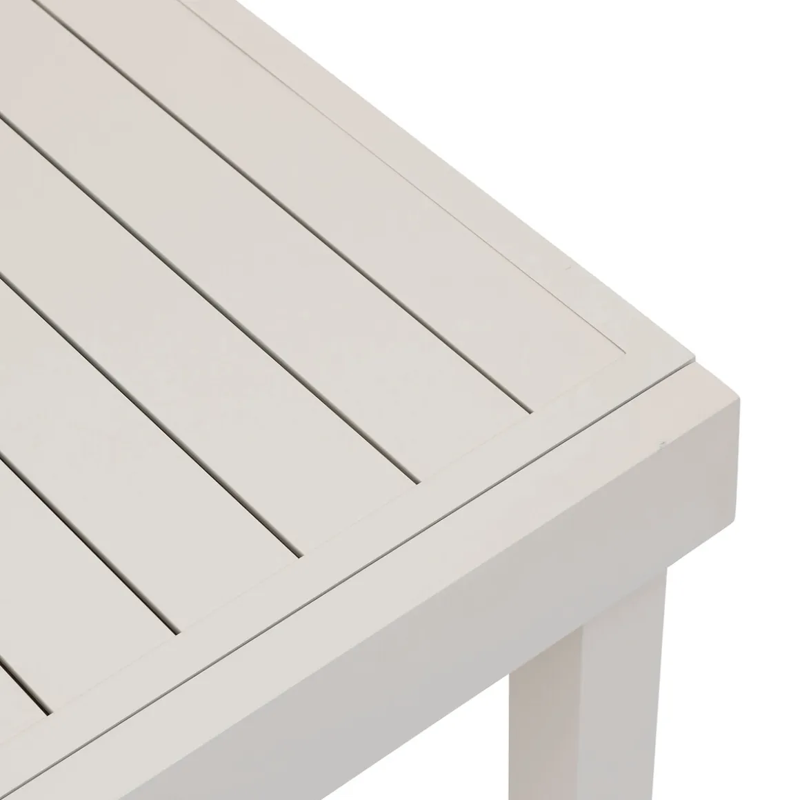 Ensemble table de jardin extensible + 12 fauteuils empilables PIAZZA Argile