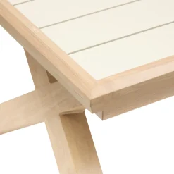 Ensemble table de jardin extensible AXIOME + 12 fauteuils AXANT Argile