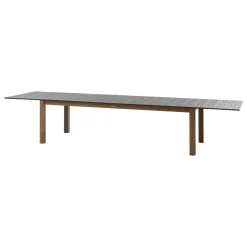 Ensemble table de jardin extensible MICEIRA + 10 fauteuils empilables DIESE Graphite