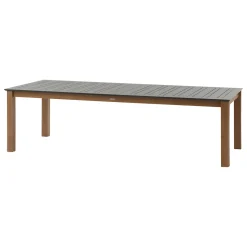 Ensemble table de jardin extensible MICEIRA + 10 fauteuils empilables DIESE Graphite