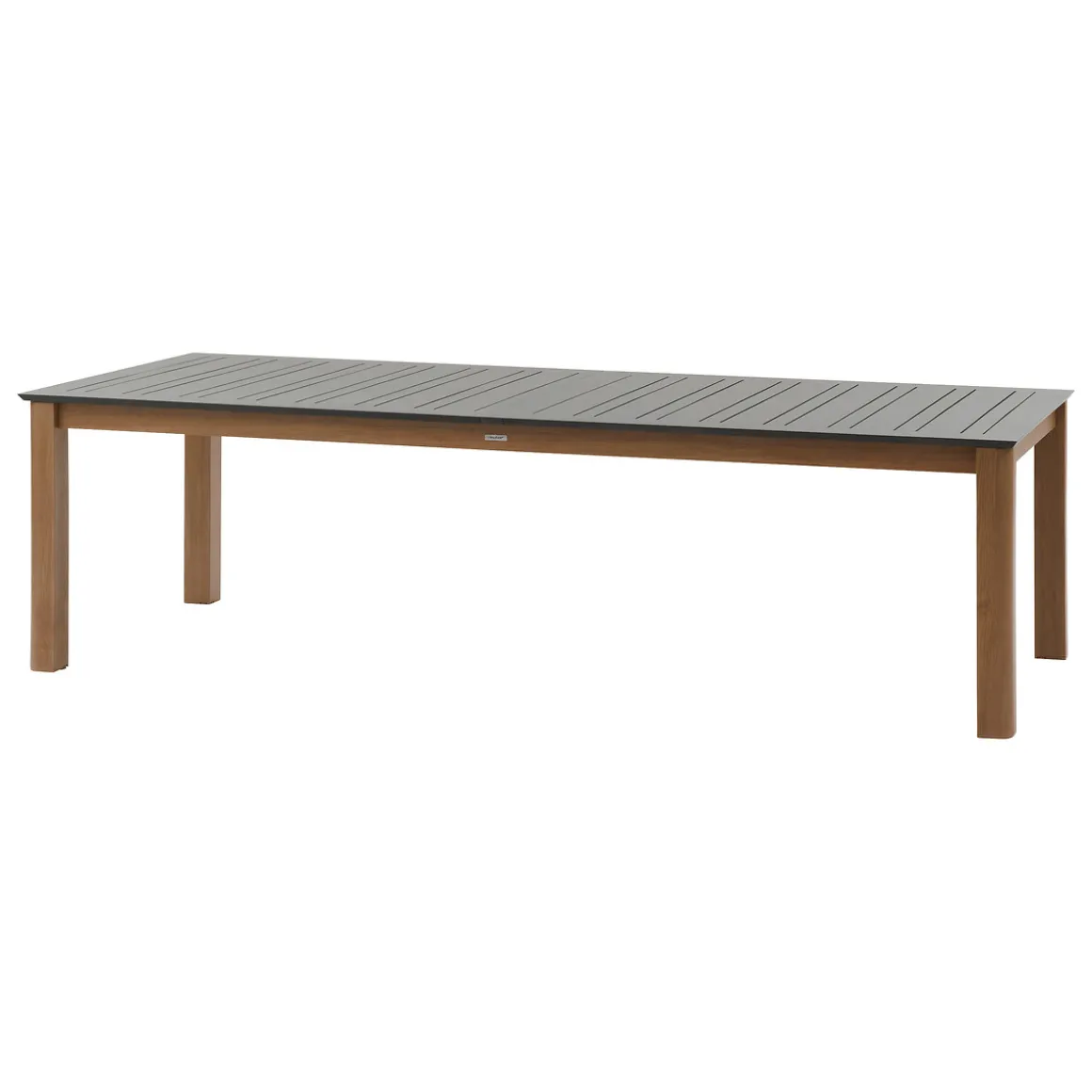 Ensemble table de jardin extensible MICEIRA + 10 fauteuils empilables DIESE Graphite