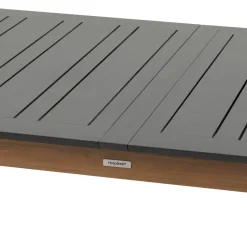 Ensemble table de jardin extensible MICEIRA + 10 fauteuils empilables DIESE Graphite