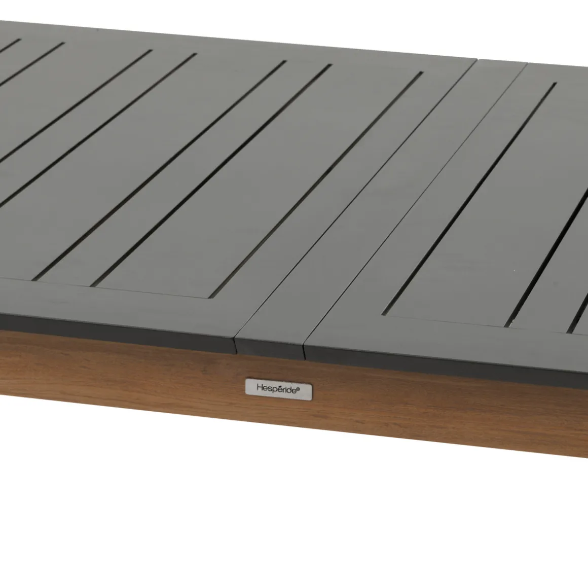 Ensemble table de jardin extensible MICEIRA + 10 fauteuils empilables DIESE Graphite