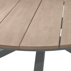 Ensemble table de jardin + 8 fauteuils ORIENGO Acacia / Graphite